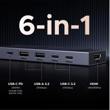 USB-хаб UGREEN Revodok Pro 106 6-in-1 (CM818 / 45363) USB-хаб UGREEN Revodok Pro 106 6-in-1 (CM818 / 45363)