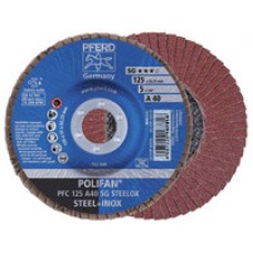 Шлифовальный круг лепестковый PFERD 115x22,23 мм P60
