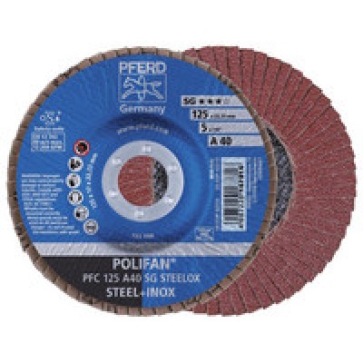 Шлифовальный круг лепестковый PFERD 115x22,23 мм P60