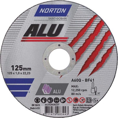 Круг відрізний Norton Alu 125 x 1 мм