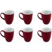 Набір порцелянових чашок Ritzenhoff & Breker серії DOPPIO Rosso, 6 шт (0.32 л) 571404