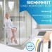 Стілець для душу та ванної Kesser з поручнями та знімною спинкою  KESSER-DH-150-GR