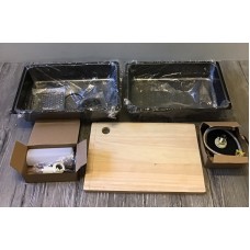 Кухонна мийка з вбудованою системою «Водоспад» PureSteel 80х50х19 см (Антрацит / Чорний графіт) Кухонна мийка з вбудованою системою «Водоспад» PureSteel 80х50х19 см (Антрацит / Чорний графіт)